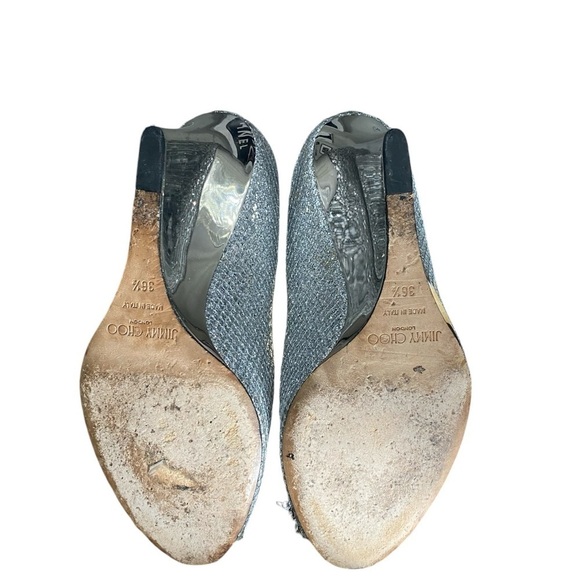 Authentic Jimmy Choo Wedge Metallic - Picture 3 of 5